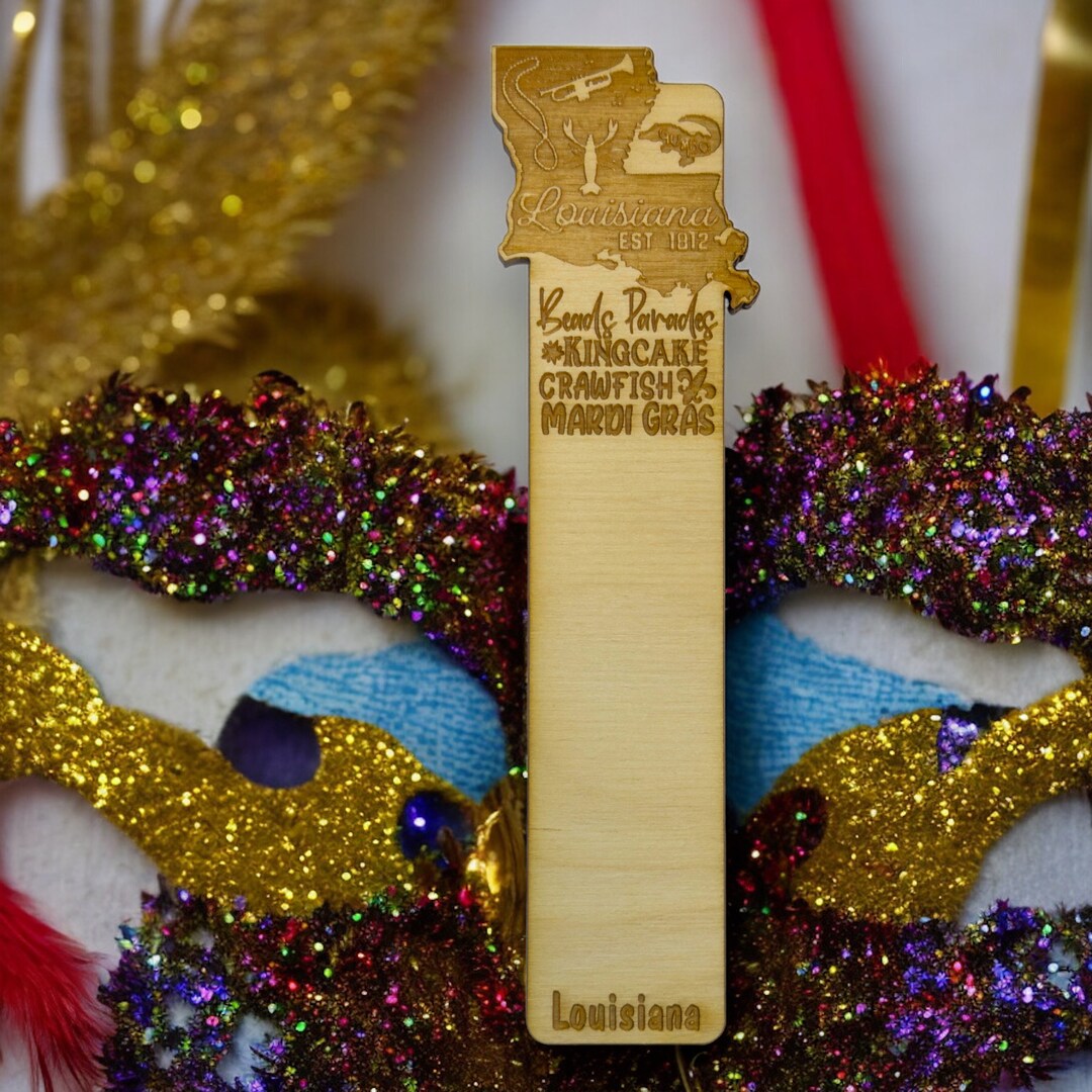 Bookmark - Louisiana Cajun - Birch wood Bookmark - Louisiana Cajun - Birch wood
